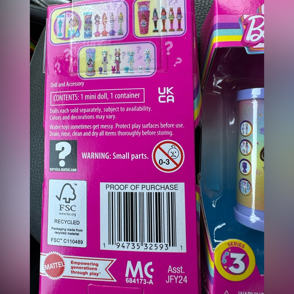 Mattel Barbieland mini surprise Color Reveal Series 3 Set NWT - Picture 4 of 5